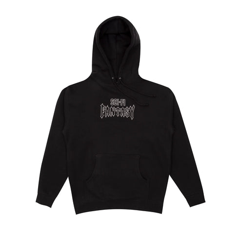 Sci-Fi Fantasy - Biker Studded Hood (Black)